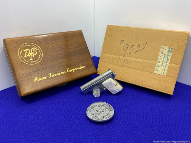 Bauer Firearms Corp .25acp Stainless *GORGEOUS ENGRAVED.BICENTENNIAL MODEL*
