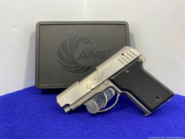 AMT Backup .45 ACP Stainless 3" *INCREDIBLE LARGE FRAME PISTOL* Awesome 