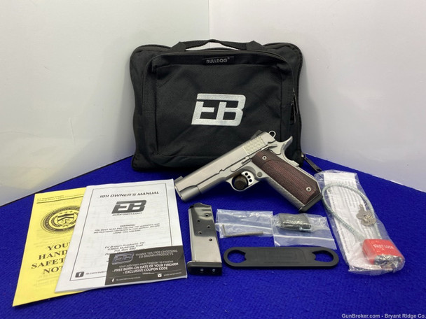 Ed Brown Custom's CCO .45ACP Stainless *EYE-CATCHING SNAKESKIN SERRATIONS*
