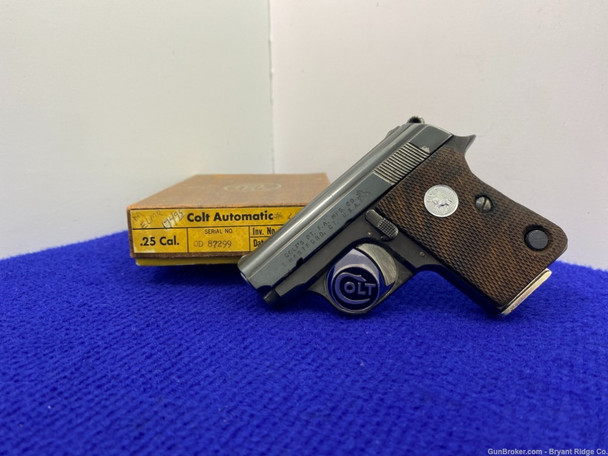 1973 Colt Automatic .25 ACP Blue *AMERICAN ASSEMBLED LAST YEAR PRODUCTION*