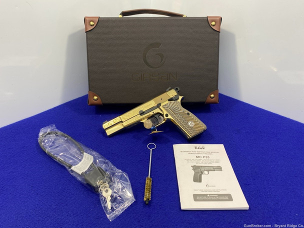 EAA Corp. Girsan MC P35 Gold 9mm *BREATHTAKING ORIGINAL GOLD HI POWER*