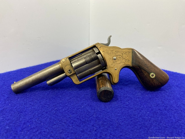 Brooklyn Arms Slocum .32 RimFire Blue/Brass 3" *VERY RARE 5-SHOT REVOLVER*