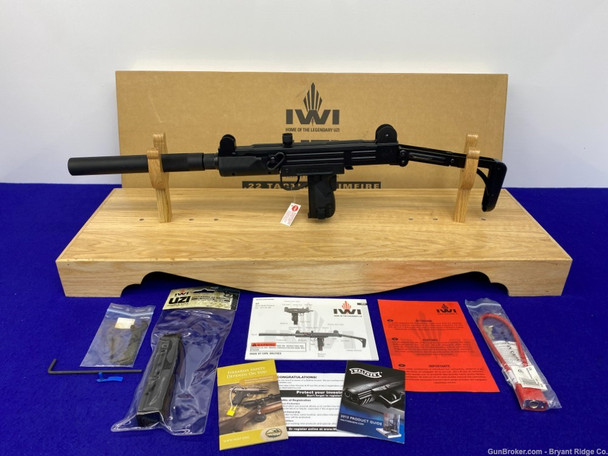 IWI MP UZI .22 LR Black 16" *GREAT UZI RIFLE REPLICA/FAUX SUPPRESSOR*
