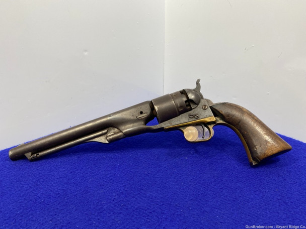 1863 Colt 1860 Army .44 Cal Blue 8" *FAMOUS CIVIL WAR PERCUSSION REVOLVER*