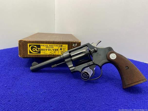 1968 Colt Police Positive Special .38 Spl 4" *GORGEOUS THIRD ISSUE MODEL*