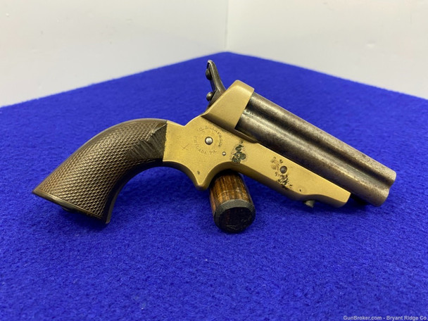 C Sharps Pepperbox 30RF Brass *BREECHLOADING SINGLE-ACTION 4 SHOT REPEATER* C Sharps Pepperbox 30RF Brass *BREECHLOADING SINGLE-ACTION 4 SHOT REPEATER*