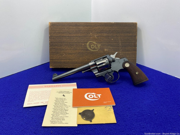 1929 Colt Official Police .38 Sp Blue 6" *HEAD TURNING PRE-WAR MODEL*