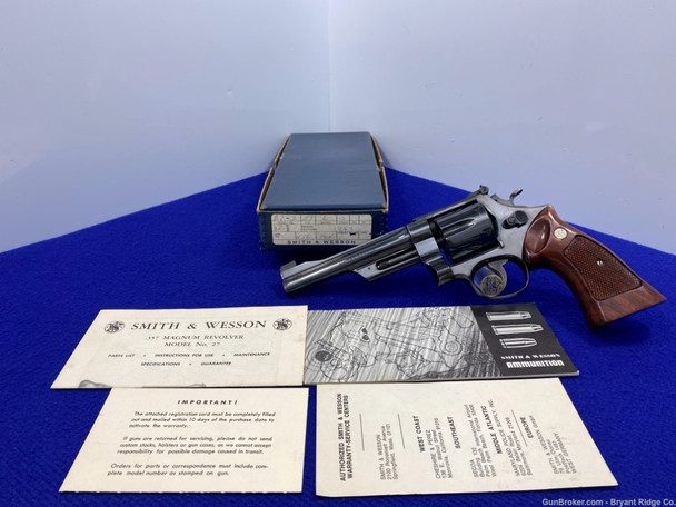 Smith Wesson 27-2 .357 Mag Blue 6" *EXCELLENT EXAMPLE* Timeless S&W
