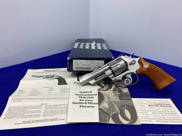 1986 Smith Wesson 657 .41Mag Stainless 4" -FIRST YEAR OF PRODUCTION-Awesome