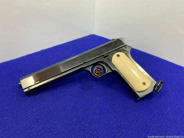 Colt Model 1902 Military .38 ACP Blue 6" *FEATURES GENUINE ELEPHANT IVORY*