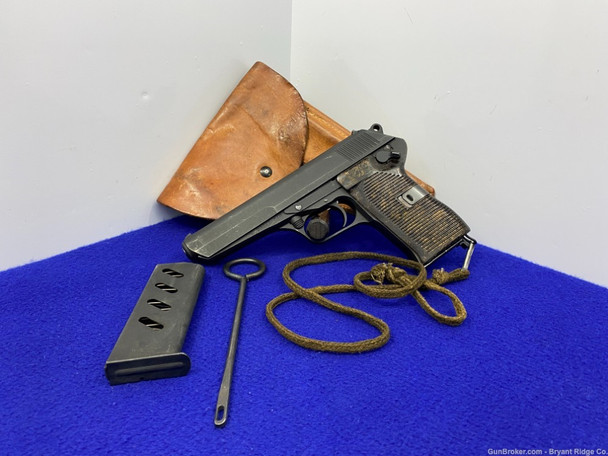 1953 CZ 52 7.62x25mm Blue 4.9" *AWESOME CZECHOSLOVAK MANUFACTURED PISTOL*
