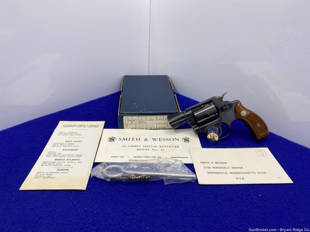 Smith Wesson 36 .38 S&W Spl Blue 2" *HIGHLY COLLECTIBLE S&W REVOLVER*
