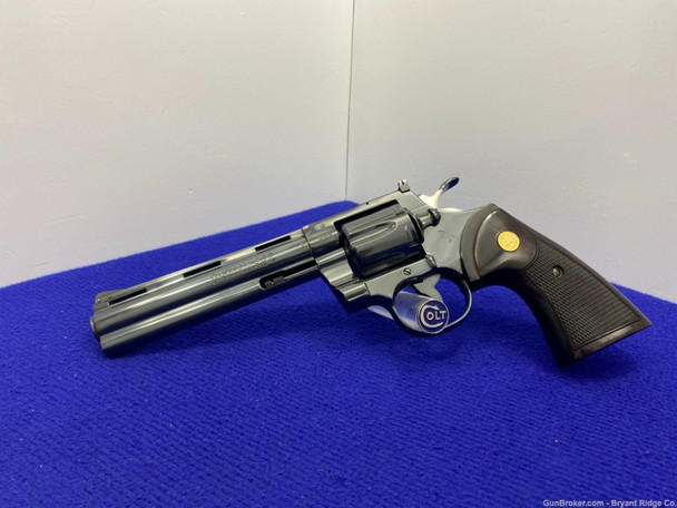 1982 Colt Python .357 Mag Blue 6" *ICONIC SNAKE SERIES REVOLVER*