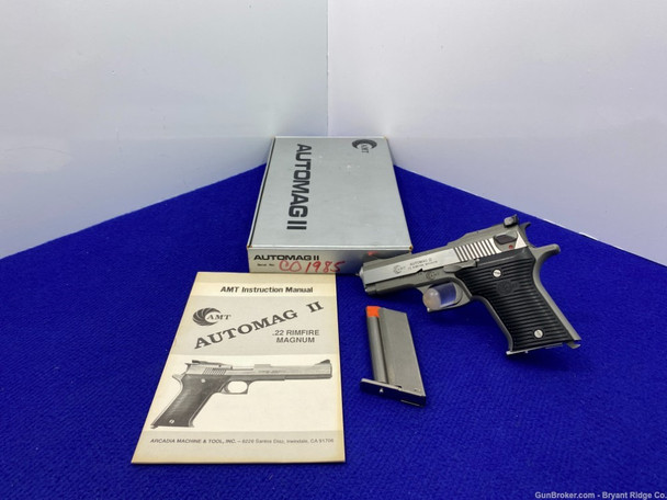 AMT Automag II .22mag Stainless *ULTRA RARE 3.25" BARREL MODEL* Amazing!!
