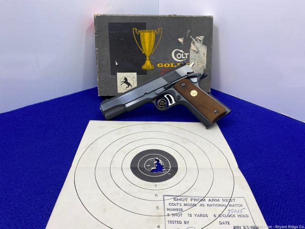 1969 Colt National Match .45 ACP Blue 5" *PRE-70 SERIES GOLD CUP MODEL*