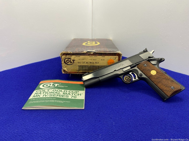 Colt Gold Cup National Match 45 Royal Blue *CLASSIC MKIV SERIES 70 EXAMPLE*