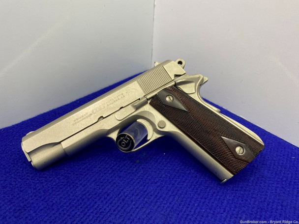 1972 Colt Combat Commander .45 ACP 4 1/4" *DESIRABLE SATIN NICKEL FINISH*
