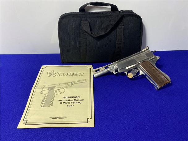 Wildey Survivor Model .45 Win Mag Stainless 5 1/2" *SEMI-AUTOMATIC PISTOL*