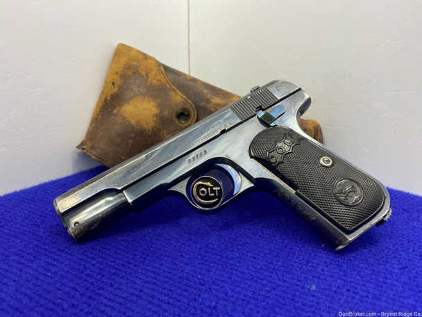 1909 Colt 1903 .32 ACP Blue 3 3/4" *INCREDIBLE POCKET HAMMERLESS EXAMPLE*