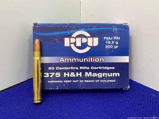 Prvi Partizan .375 H.H. Mag 300 Gr. 20 Rounds *EXCELLENT AMMUNITION*