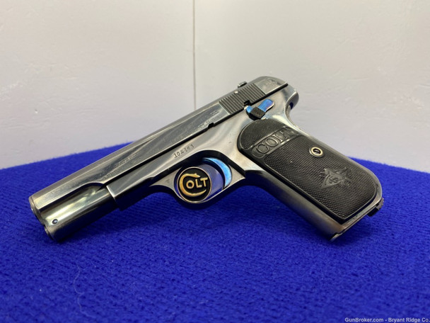 1910 Colt 1903 .32ACP Blue 3 3/4" *COLLECTIBLE POCKET HAMMERLESS TYPE II*