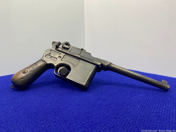 1897 Mauser C96 7.63x25mm Blue 5.5" *VERY COLLECTIBLE GERMAN "BROOMHANDLE"*