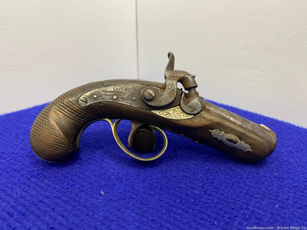 Henry Derringer/Lullman Vienna Derringer & Sneak Pistol *CIVIL WAR ANTIQUE*