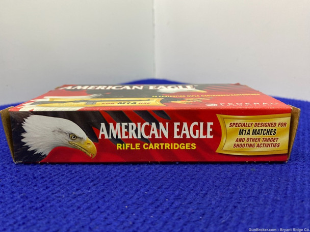 Federal American Eagle 7.62X51mm 40 Rounds -TARGET .308 AMMO- 168 Grain OTM