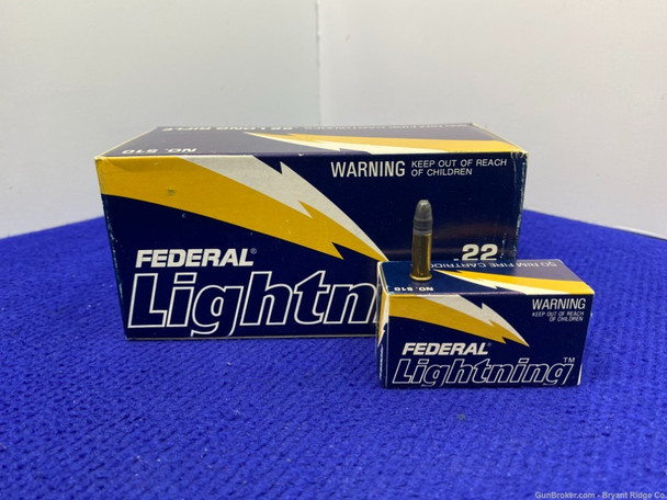 Vintage Federal Lightning .22LR -500 Rounds- *EXCELLENT VINTAGE AMMO*