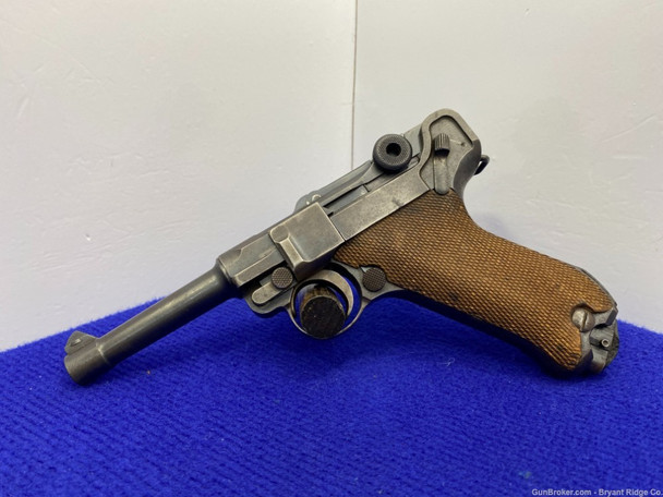 DWM P.08 Luger 9mm Blue 3 3/4" *DESIRABLE GERMAN PRODUCED PISTOL* Amazing