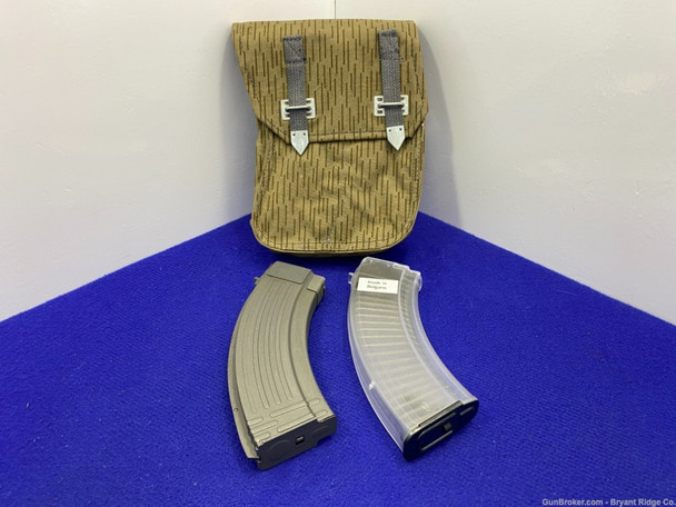 Two 30-Round 7.62x39 AK-47 Magazines *CLEAR BULGARIAN/STEEL KCI EXAMPLES*