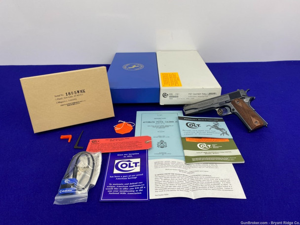 2004 Colt M1911 Model O Series 70 .45ACP Carbonia Blue *WWI REPRODUCTION*