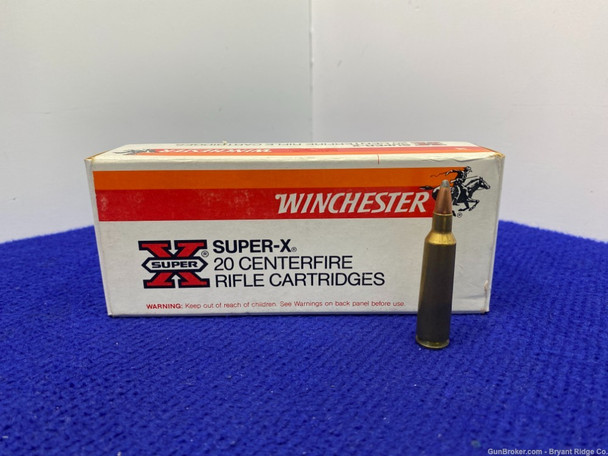 *VINTAGE* Winchester Super-X .22-250 Pointed Soft Point 20 Rd *UNTOUCHED*