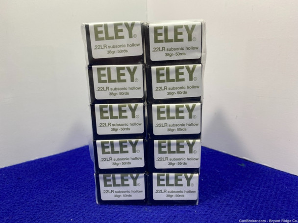ELEY .22LR Subsonic 500 Rds *QUIET & ACCURATE AMMO*