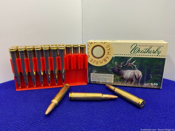 Weatherby .378 Wby Mag 270 Grain 20-Rds *AMAZING ULTRA HIGH VELOCITY AMMO*