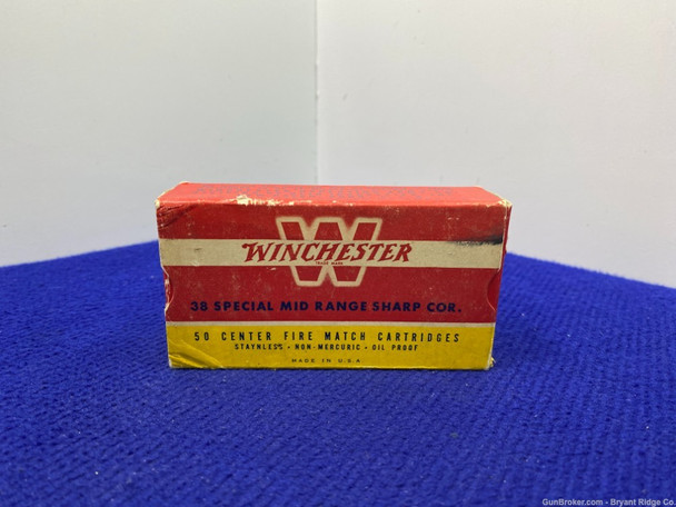 Vintage Winchester .38 Special 50 Rd *COLLECTIBLE AMMO*