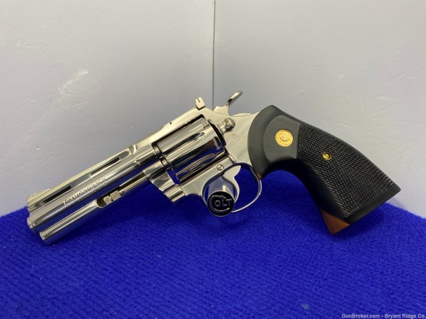 1977 Colt Diamondback .38 Spl Nickel 4" *CLASSIC SNAKE SERIES EXAMPLE*