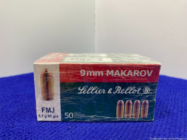 Sellier & Bellot 9mm Makarov 100Rds *EXCELLENT AMMUNITION* 2 Boxes