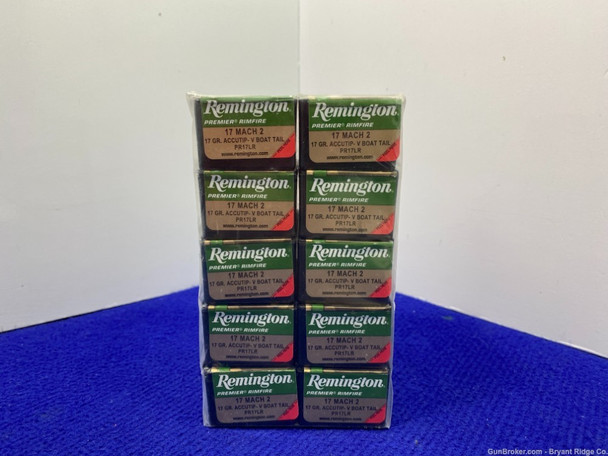 Remington Premier Rimfire 17 Mach 2 - 500 Rds *COMPETITION GRADE* 10 Boxes