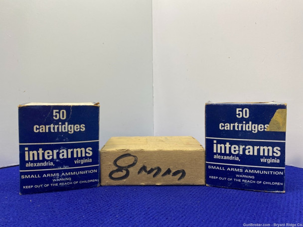 Interarms Target Ammo 8mm-Approximately 150Rds *NON-CORROSIVE AMMO*