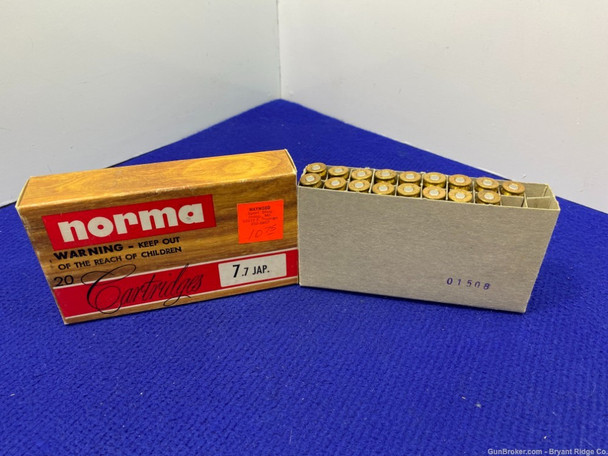 Norma 7.7 JAP 17/20Rds *COLLECTIBLE VINTAGE AMMO*