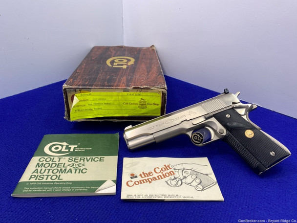 1980 Colt ACE Service Model .22lr *COLT CUSTOM SHOP ELECTROLESS NICKEL*