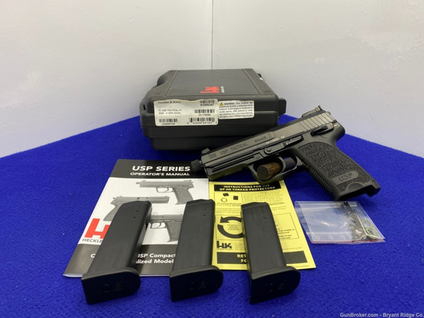Heckler & Koch USP 9 Tactical V1 9mm Blk *INCREDIBLE SEMI-AUTOMATIC PISTOL*