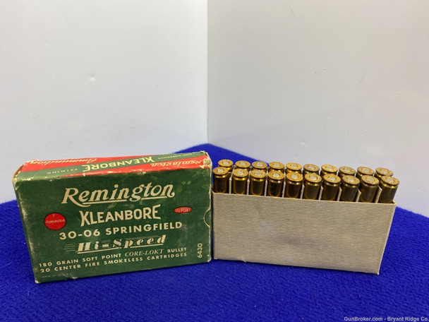 VINTAGE Remington Kleanbore .30-06 Springfield 20Rds *COLLECTABLE AMMO*