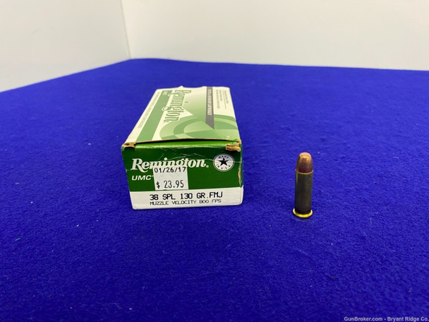 50 rounds Remington UMC .38 Special 130 GR FMJ *EXCELLENT QUALITY .38 SPL*