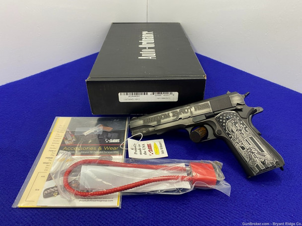 Auto Ordnance 1911A1 .45 ACP 5" *HEAD TURNING "I STAND" SPECIAL EDITION*