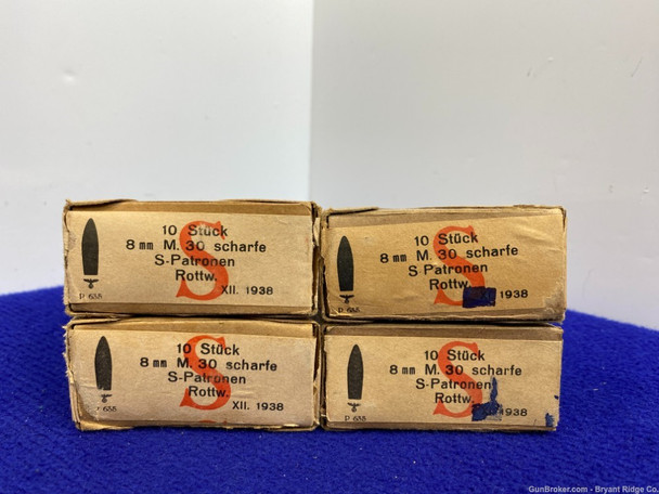 Gross Deutschland 8MM M.30 (8x56R) *VINTAGE AUSTRIAN MADE AMMO*