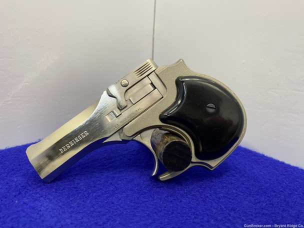 High Standard Derringer .22 WMR Nickel 3.5" *OVER AND UNDER POCKET PISTOL*