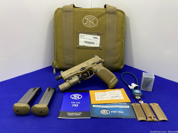 2015 FN FNX-45 Tactical .45 ACP FDE 5.3" *AMAZING COMBAT STYLE FEATURES*