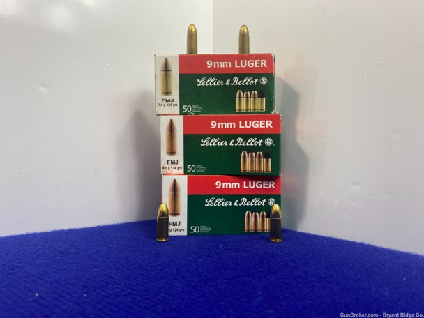 Sellier & Bellot 9 MM Luger 150 Rounds *EXCELLENT QUALITY AMMO*